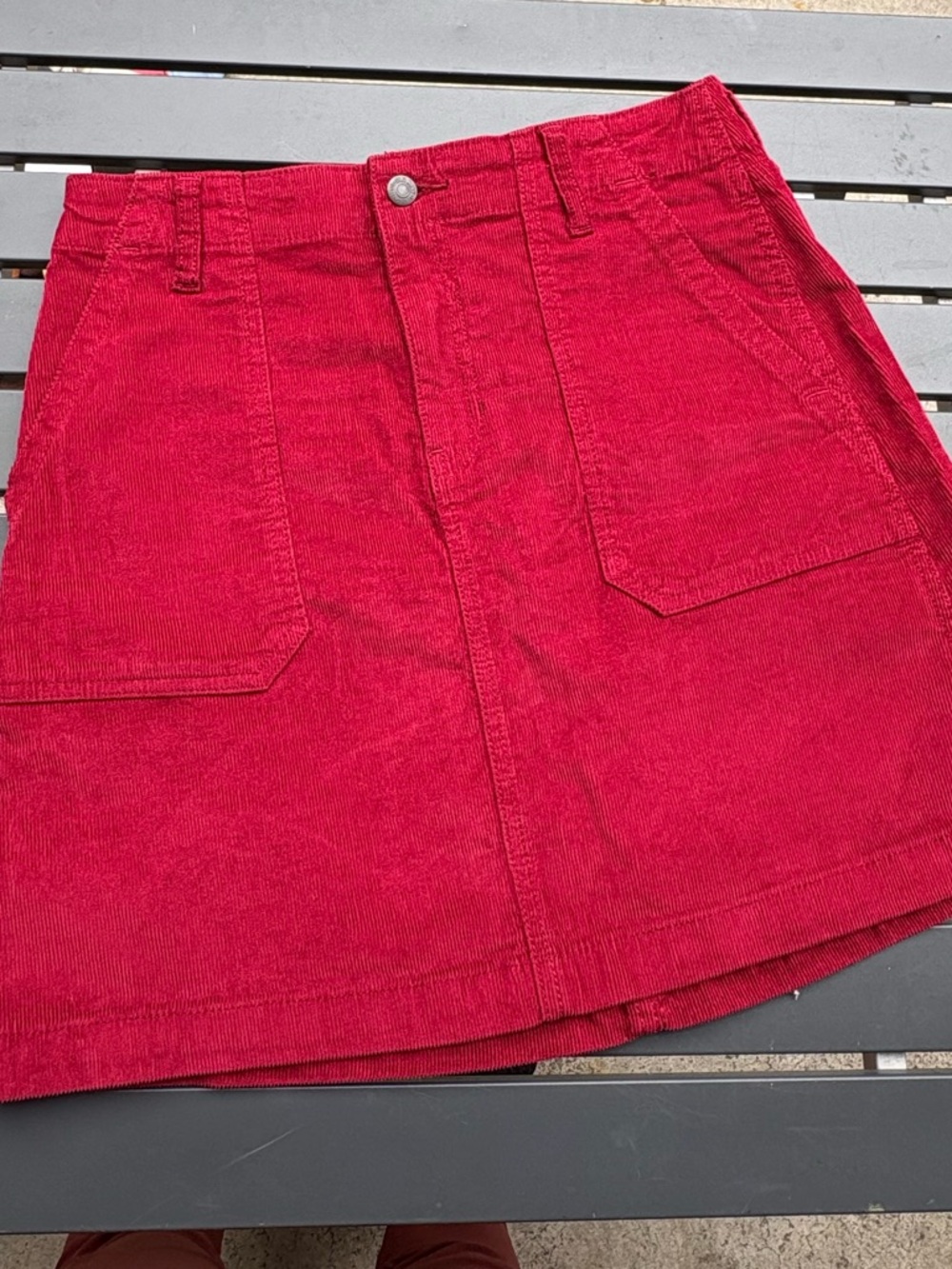 Old navy red corduroy skirt